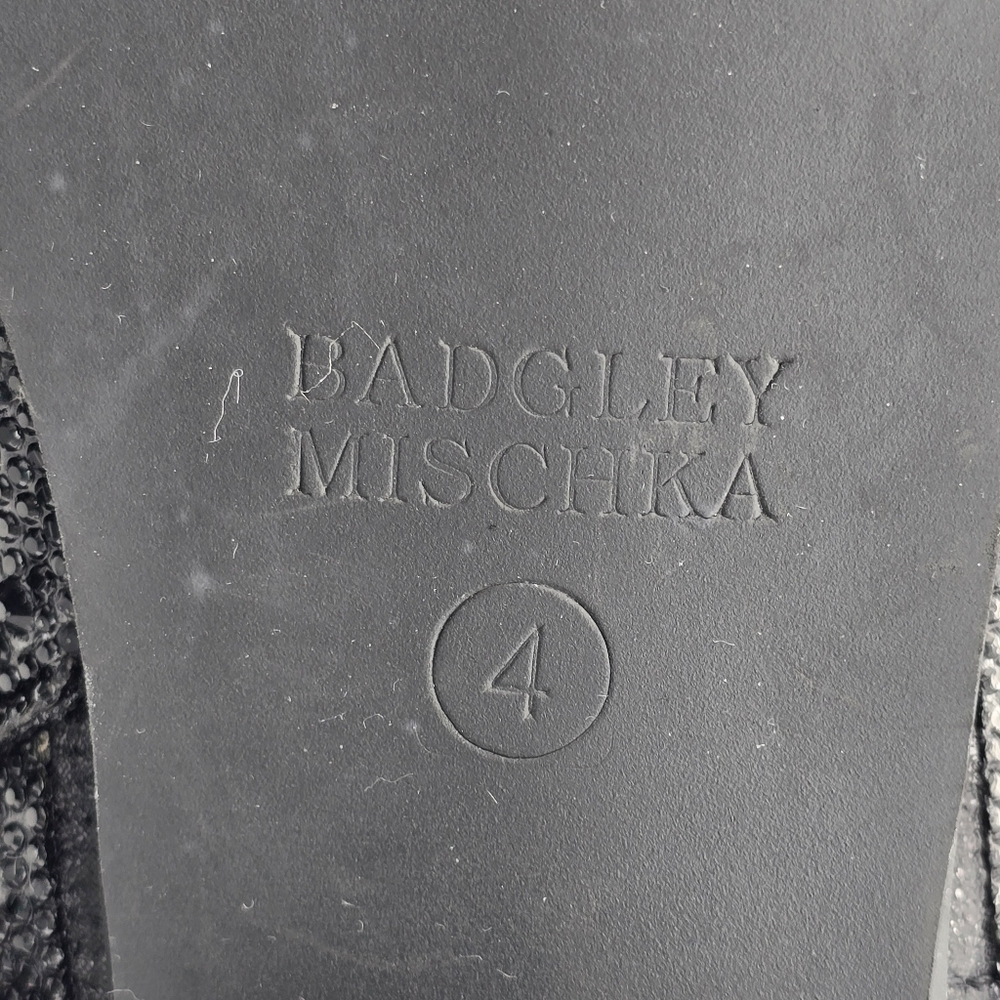 NWT Badgley Mischka Girls’ Sparkly Cowgirl Boots, Black Rhinestones - Picture 12 of 16